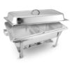 SOGA 4.5L Dual Tray Stainless Steel Chafing Food Warmer Catering Dish, Furniture>Kitchen & Dining Room Furniture>Buffets, Sideboards & Kitchen Islands, , , , ,  - NZ DEPOT 1
