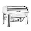 SOGA 4.5L Dual Tray Stainless Steel Roll Top Chafing Dish Food Warmer, Furniture>Kitchen & Dining Room Furniture>Buffets, Sideboards & Kitchen Islands, , , , ,  - NZ DEPOT 1
