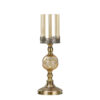 SOGA 42cm Glass Candle Holder Candle Stand Glass/Metal, Home & Living, Home Decor, Candles & Holders, Candle Accessories, ,  - NZ DEPOT 1