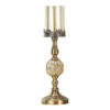 SOGA 47cm Glass Candle Holder Candle Stand Glass/Metal, Home & Living>Home Decor>Candles & Holders>Candle Accessories, , , , ,  - NZ DEPOT 1