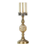 SOGA 47cm Glass Candle Holder Candle Stand Glass/Metal, Home & Living>Home Decor>Candles & Holders>Candle Accessories, , , , ,  - NZ DEPOT 1