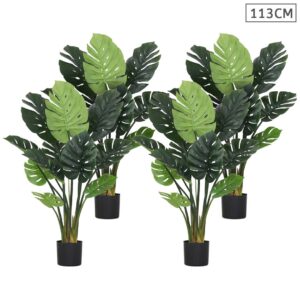 SOGA 4X 113cm Artificial Indoor Potted Turtle Back Fake Decoration Tree Flower Pot Plant, Home & Living, Home Decor, Artificial Plants, , ,  - NZ DEPOT 1