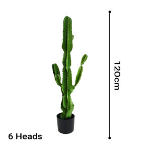 SOGA 4X 120cm Green Artificial Indoor Cactus Tree Fake Plant Simulation Decorative 6 Heads, Home & Living, Home Decor, Artificial Plants, , ,  - NZ DEPOT 2