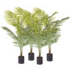 SOGA 4X 120cm Green Artificial Indoor Rogue Areca Palm Tree Fake Tropical Plant Home Office Decor, Home & Living>Home Decor>Artificial Plants, , , , ,  - NZ DEPOT 1