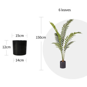 SOGA 4X 150cm Artificial Green Rogue Hares Foot Fern Tree Fake Tropical Indoor Plant Home Office Decor, Home & Living, Home Decor, Artificial Plants, , ,  - NZ DEPOT 2