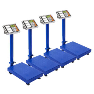 SOGA 4X 150kg Electronic Digital Platform Scale Computing Shop Postal Weight Blue - NZ DEPOT