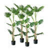 SOGA 4X 175cm Tropical Monstera Palm Artificial Plant Tree, Real Touch Technology, with UV Protection, Home & Living>Home Decor>Artificial Plants, , , , ,  - NZ DEPOT 1