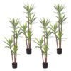 SOGA 4X 180cm Artificial Natural Green Dracaena Yucca Tree Fake Tropical Indoor Plant Home Office Decor, Home & Living>Home Decor>Artificial Plants, , , , ,  - NZ DEPOT 1
