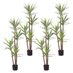 SOGA 4X 180cm Artificial Natural Green Dracaena Yucca Tree Fake Tropical Indoor Plant Home Office Decor NZ DEPOT - NZ DEPOT