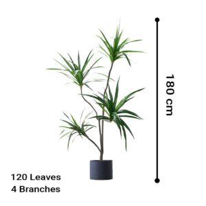 SOGA 4X 180cm Realistic Artificial Dracaena, Rubberised Silk Cloth + Iron Wire, Home Decor, Home & Living, Home Decor, Artificial Plants, , ,  - NZ DEPOT 2