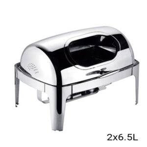 SOGA 4X 6.5L Stainless Steel Double Soup Tureen Bowl Station Roll Top Buffet Chafing Dish Catering Chafer Food Warmer Server, Business & Industrial, Food Service, Plate & Dish Warmers, , ,  - NZ DEPOT 2