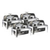 SOGA 4X 6.5L Stainless Steel Double Soup Tureen Bowl Station Roll Top Buffet Chafing Dish Catering Chafer Food Warmer Server, Business & Industrial>Food Service>Plate & Dish Warmers, , , , , - NZ DEPOT 1