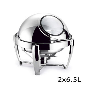 SOGA 4X 6.5L Stainless Steel Round Soup Tureen Bowl Station Roll Top Buffet Chafing Dish Catering Chafer Food Warmer Server, Business & Industrial, Food Service, Plate & Dish Warmers, , ,  - NZ DEPOT 2