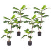 SOGA 4X 90cm 2-Trunk Artificial Natural Green Split-Leaf Philodendron Tree Fake Tropical Indoor Plant Home Office Decor, Home & Living>Home Decor>Artificial Plants, , , , ,  - NZ DEPOT 1