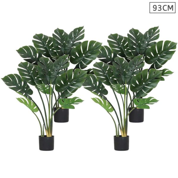 SOGA 4X 93cm Artificial Indoor Potted Turtle Back Fake Decoration Tree Flower Pot Plant, Home & Living, Home Decor, Artificial Plants, , ,  - NZ DEPOT 1