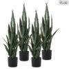 SOGA 4X 95cm Sansevieria Snake Artificial Plants with Black Plastic Planter Greenery, Home Office Decor, Home & Living>Home Decor>Artificial Plants, , , , ,  - NZ DEPOT 1
