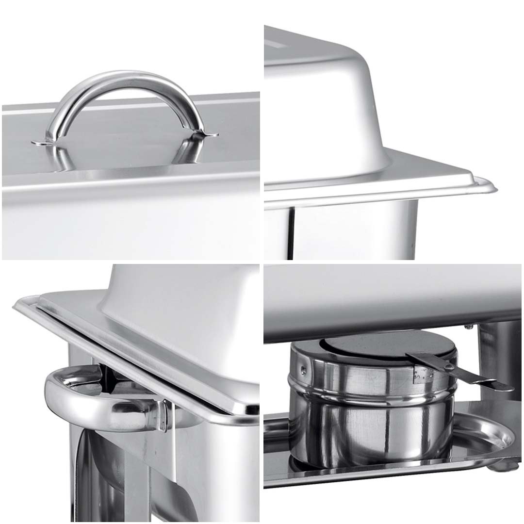 SOGA 4X Stainless Steel Chafing 9L Catering Dish Food Warmer - ChafingDish56061X4 - Furniture/Kitchen & Dining Room Furniture/Buffets, Sideboards & Kitchen Islands - 5 - NZ DEPOT SOGA Buy SOGA 4X Stainless Steel Chafing 9L Catering Dish Food Warmer Online - Furniture/Kitchen & Dining Room Furniture/Buffets, Sideboards & Kitchen Islands - 5 - NZ Depot Free Shipping