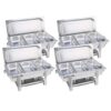 SOGA 4X Stainless Steel Chafing Triple Tray Catering Dish Food Warmer, Furniture>Kitchen & Dining Room Furniture>Buffets, Sideboards & Kitchen Islands, , , , ,  - NZ DEPOT 1