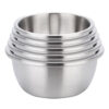 SOGA 5Pcs Deepen Matte Stainless Steel Stackable Baking Washing Mixing Bowls Set Food Storage Basin, Home & Living>Kitchen & Dining>Bakeware>Mixing Bowls, , , , ,  - NZ DEPOT 1