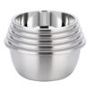 SOGA 5Pcs Deepen Polished Stainless Steel Stackable Baking Washing Mixing Bowls Set Food Storage Basin, Home & Living>Kitchen & Dining>Bakeware>Mixing Bowls, , , , ,  - NZ DEPOT 1