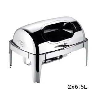 Buy SOGA 6.5L Stainless Steel Double Soup Tureen Bowl Station Roll Top Buffet Chafing Dish Catering Chafer Food Warmer Server Online - Business & Industrial/Food Service/Plate & Dish Warmers - 2 - NZ Depot Free Shipping