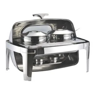 Buy SOGA 6.5L Stainless Steel Double Soup Tureen Bowl Station Roll Top Buffet Chafing Dish Catering Chafer Food Warmer Server Online - Business & Industrial/Food Service/Plate & Dish Warmers - 1 - NZ Depot Free Shipping