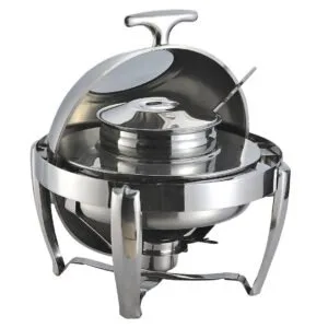 Buy SOGA 6.5L Stainless Steel Round Soup Tureen Bowl Station Roll Top Buffet Chafing Dish Catering Chafer Food Warmer Server Online - Business & Industrial/Food Service/Plate & Dish Warmers - 1 - NZ Depot Free Shipping