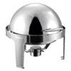 SOGA 6L Stainless Steel Chafing Food Warmer Catering Dish Round Roll Top, Furniture>Kitchen & Dining Room Furniture>Buffets, Sideboards & Kitchen Islands, , , , , - NZ DEPOT 1