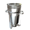 SOGA 7L Round Stainless Steel Soup Warmer Marmite Chafer Full Size Catering Chafing Dish, Furniture>Kitchen & Dining Room Furniture>Buffets, Sideboards & Kitchen Islands, , , , ,  - NZ DEPOT 1
