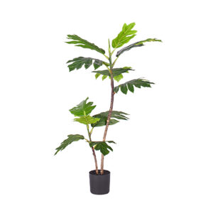 SOGA 90cm 2-Trunk Artificial Natural Green Split-Leaf Philodendron Tree Fake Tropical Indoor Plant Home Office Decor, Home & Living, Home Decor, Artificial Plants, , ,  - NZ DEPOT 1