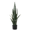 SOGA 95cm Sansevieria Snake Artificial Plants with Black Plastic Planter Greenery, Home Office Decor, Home & Living>Home Decor>Artificial Plants, , , , ,  - NZ DEPOT 1