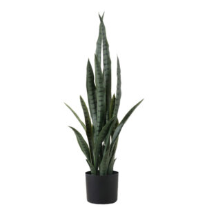 SOGA 97cm Sansevieria Snake Artificial Plants with Black Plastic Planter Greenery, Home Office Decor, Home & Living, Home Decor, Artificial Plants, , ,  - NZ DEPOT 1