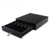 SOGA Black Heavy Duty Cash Drawer Electronic 4 Bills 8 Coins Cheque Slot Tray Pos 410, Business & Industrial>Retail>Money Handling>Cash Register & POS Terminal Accessories>Cash Drawers & Trays, , , , , - NZ DEPOT 1