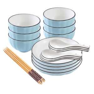 SOGA Blue Japanese Style Ceramic Dinnerware Crockery Soup Bowl Plate Server Kitchen Home Decor Set of 10, Kitchenware, Table Top, Dinnerware, Bowl, ,  - NZ DEPOT 1