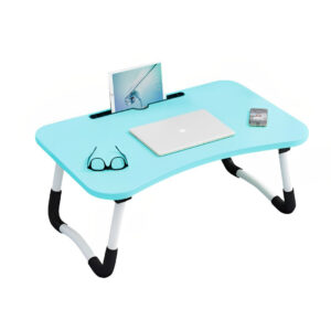 SOGA Blue Portable Bed Table Adjustable Foldable Bed Sofa Study Table Laptop Mini Desk with Notebook Stand Card Slot Holder Home Decor, Desks & Computer Tables, , , , ,  - NZ DEPOT 1