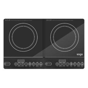 Soga Cooktop Portable Induction Led Electric Double Duo Hot Plate Burners Cooktop Stove Nz Depot - Nz Depot