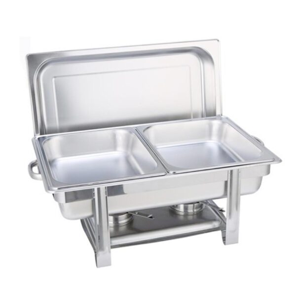 SOGA Double Tray Stainless Steel Chafing Catering Dish Food Warmer, Furniture>Kitchen & Dining Room Furniture>Buffets, Sideboards & Kitchen Islands, , , , ,  - NZ DEPOT 1