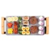 SOGA Electric Ceramic BBQ Grill Non-stick Surface Hot Plate for Indoor & Outdoor Stone, electronics & appliances > appliances > small kitchen appliances > benchtop cooking > sandwich presses & grills, , , , ,  - NZ DEPOT 1