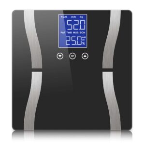 SOGA Glass LCD Digital Body Fat Scale Bathroom Electronic Gym Water Weighing Scales Black, home & living, bathroom, bathroom accessories, bathroom scales, ,  - NZ DEPOT 1