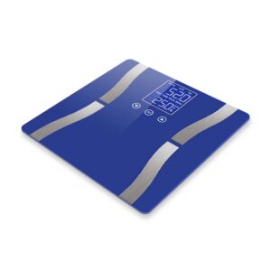 SOGA Glass LCD Digital Body Fat Scale Bathroom Electronic Gym Water Weighing Scales Blue, home & living > bathroom > bathroom accessories > bathroom scales, , , , ,  - NZ DEPOT 2