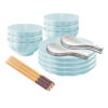 SOGA Light Blue Japanese Style Ceramic Dinnerware Crockery Soup Bowl Plate Server Kitchen Home Decor Set of 10, Kitchenware>Table Top>Dinnerware>Bowl, , , , ,  - NZ DEPOT 1