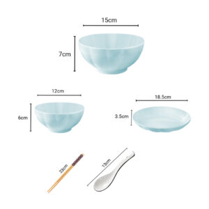 SOGA Light Blue Japanese Style Ceramic Dinnerware Crockery Soup Bowl Plate Server Kitchen Home Decor Set of 6, Kitchenware, Table Top, Dinnerware, Bowl, ,  - NZ DEPOT 2