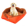 SOGA Orange Dual-purpose Cushion Nest Cat Dog Bed Warm Plush Kennel Mat Pet Home Travel Essentials, Pet Supplies>Dogs>Carriers & Travel Products, , , , ,  - NZ DEPOT 1