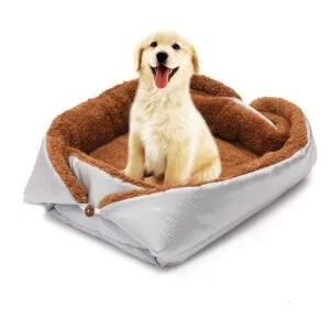 Buy SOGA Silver Dual-purpose Cushion Nest Cat Dog Bed Warm Plush Kennel Mat Pet Home Travel Essentials Online - Pet Supplies/Dogs/Carriers & Travel Products - 1 - NZ Depot Free Shipping