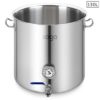 SOGA Stainless Steel 130L No Lid Brewery Pot With Beer Valve 55*55cm, Groceries & Liquor>Household>Home Brewing & Wine Making>Equipment, , , , , - NZ DEPOT 1