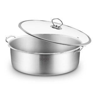 SOGA Stainless Steel 30cm Casserole With Lid Induction Cookware, home & living, kitchen & dining, cookware, casserole dishes, ,  - NZ DEPOT 1