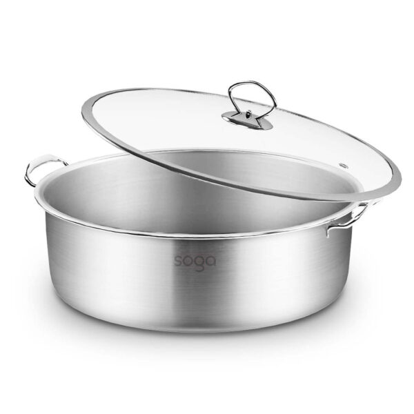 Soga Stainless Steel 30Cm Casserole With Lid Induction Cookware, Home &Amp; Living, Kitchen &Amp; Dining, Cookware, Casserole Dishes, ,  - Nz Depot 1