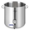 SOGA Stainless Steel 98L No Lid Brewery Pot With Beer Valve 50*50cm, Groceries & Liquor>Household>Home Brewing & Wine Making>Equipment, , , , ,  - NZ DEPOT 1