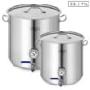 SOGA Stainless Steel Brewery Pot 33L 71L With Beer Valve 35CM 45CM, Groceries & Liquor, Household, Home Brewing & Wine Making, Equipment, ,  - NZ DEPOT 1