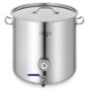 SOGA Stainless Steel Brewery Pot 33L With Beer Valve 35*35cm, Groceries & Liquor>Household>Home Brewing & Wine Making>Equipment, , , , ,  - NZ DEPOT 1